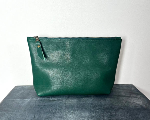 Necessaire / Travel-Kit Petrol-Grün