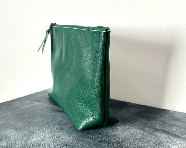 Necessaire / Travel-Kit Petrol-Grün