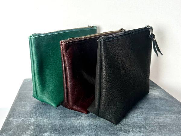 Necessaire / Travel-Kit Petrol-Grün