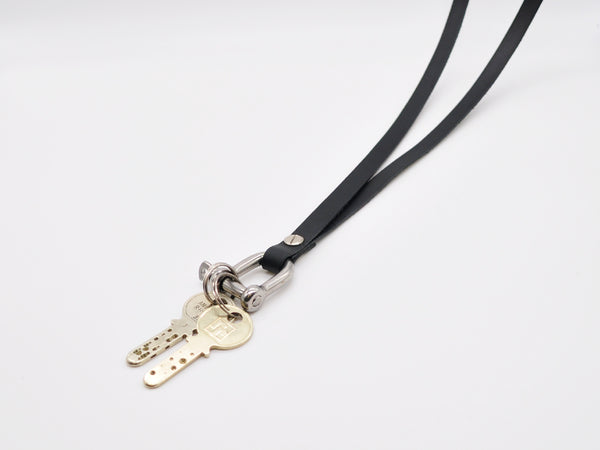 LANYARD Schlüsselband - SLIM Version BLACK
