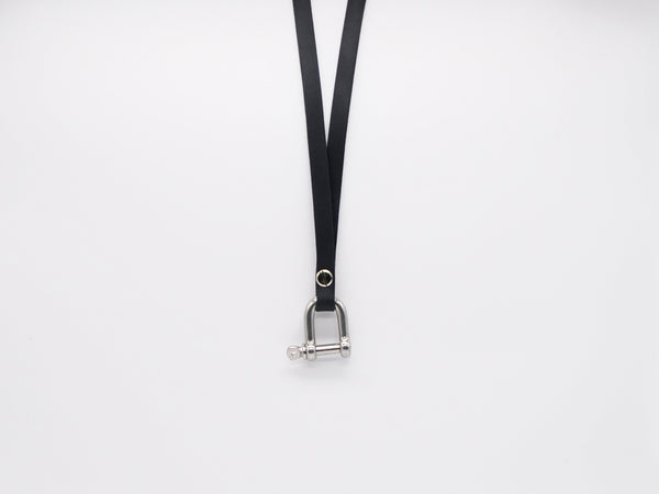 LANYARD Schlüsselband - SLIM Version BLACK